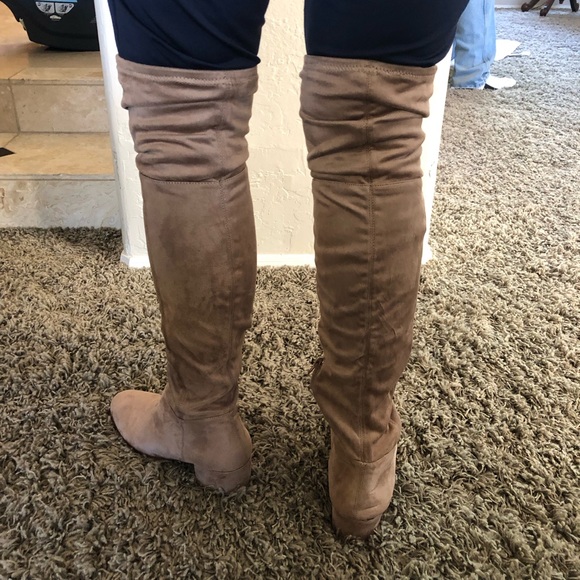 Chinese laundry NWOT suede tan over the knee boots - Picture 7 of 8
